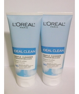 L'oreal Paris Ideal Clean Gentle Gel Cleanser Daily Foaming 6.8 oz (LOT OF 2) - £11.95 GBP
