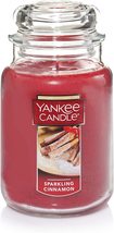 Yankee Candle Sparkling Cinnamon Scent, 22 oz. Jar Over 110 Hours of Burn Time! - £29.01 GBP