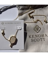 ✨Kendra Scott Pickleball Gold Short Pendant Necklace Ivory Mother-of-Pea... - $650.76 MXN