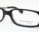 FreudenHaus Mac onyx Black /Silver RARE EYEGLASSES GLASSES FRAME 52-18-1... - $155.42