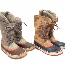 Sorel Joan of Arctic Suede Winter Boots Women&#39;s Size 9 Bundle Of 2 - £97.37 GBP