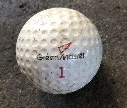GreenMaster #1 Vintage Golf Ball Surly Cover Rare - $155.56 MXN