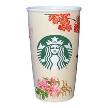 Starbucks Bando Ceramic Coffee/Tea Tumbler Mug Lidless Floral Collectibl... - $12.99