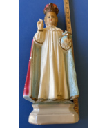 Vintage Infant Child of Prague  18 Inch Catholic Chalkware Statue - $171.69 CAD