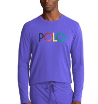 POLO RALPH LAUREN Mens Long Sleeve Sleep Shirt Royal Blue Size Large $48... - $26.99