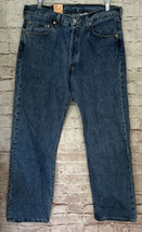 Vintage 90s Levis Mens 501 Jeans 34x30 Button Fly Preshrunk - £174.34 GBP