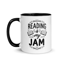 Funny Coffee Book Lover Mug - Reading Is My Jam Read Teacher School Stud... - $18.56+