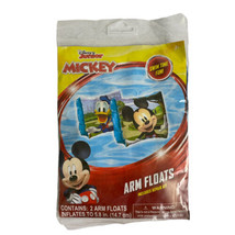 Disney Junior Mickey &amp; Donald Inflatable Arm Floats W/Repair Kit NEW - £11.60 GBP