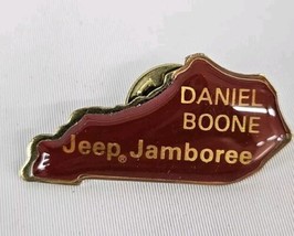 Daniel Boone Nat&#39;l Forest Jeep Jamboree Lapel Pin Brick Red Red River Go... - $18.76