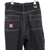 VTG Enyce 101 Workwear Carpenter Cargo Baggy Black Jeans Wide Leg 36 x 2... - $197.99