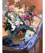 30x40 inches Flower Oil Painting Canvas Art Wall Decor modern06D - £196.42 GBP