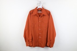 Vintage 70s Streetwear Mens Size Large Thrashed Collared Button Shirt Or... - $34.60
