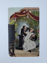 Theodor Eismann Theochrom Series 1095 Art Romantic Antique Postcard Dove... - $9.49