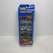 Vintage Hot Wheels 5 Car Gift Pack Alien Attack w/Camaro &amp; Porsche 1998 NIP - $12.16