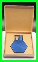 Unique Vintage Blue Hexagon Petrol Cigarette Lighter - In Original Box - UNFIRED - £97.33 GBP