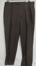 Palm Beach Reflex Men&#39;s Brown Dress Pants Size 35R Free Shipping - £10.09 GBP