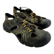 Mens Ozark Trail Outdoor Hiking Sandals Size 8 Brown &amp; Yellow - £12.18 GBP