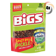 4x Bags Bigs Vlasic Spicy Dill Pickle Flavor Sunflower Seed Bags | 5.35oz - £16.66 GBP