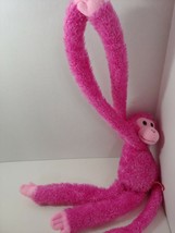Ty dark pink long arms legs hanging monkey chimp ape beanie beanbag plus... - £39.21 GBP