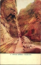 Vtg Postcard 1908 Royal Gorge Colorado CO - Grenada Mississipi Cancel  - £13.91 GBP