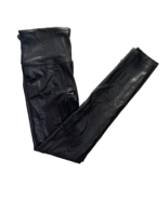 Spanx Womens Medium Black Faux Leather Pull On Stretch Ankle Leggings - $419.72 MXN