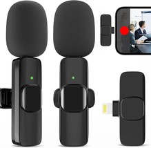 Professional Lapel Mics, Wireless Mic Plug-Play, Lapel Microphone For Video - $29.59