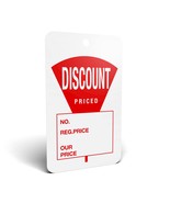 Large (1.75&quot; X 2.875&quot;) Promotional Discount Priced Sale Merchandise Tag ... - $51.60 CAD
