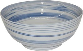 Bowl Marbleized Blue Colors May Vary White Variable Marble Ceramic Handmade - £307.63 GBP