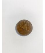 1935 Ireland 1 penny  hen harp copper coin High Grade - $64.57 MXN