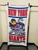 New York Giants Team NFL  Bugs Bunny Taz Looney Tunes Pool Beach Bath Towel - £45.18 GBP