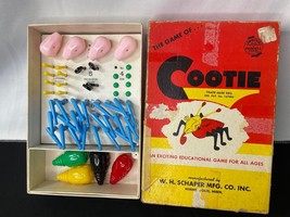 Vintage Cootie Game Schaper with Pink Heads 1949 - £19.95 GBP