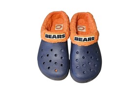 Chicago Bears Crocs Mammoth Fleece Lined Blue Orange Clog Unisex Slip-on... - $349.06 MXN