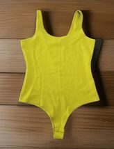Stella Luce Sleeveless Bodysuit Lime Green Womans Size Mesium B1 - $22.76