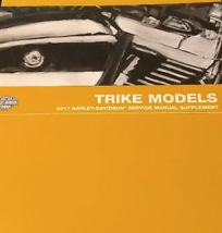 2017 Harley Davidson TRIKE Tri Glide Service Shop Repair Manual Supplement New - $252.74