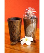 Palm Trees Wood Cup Drinking Cups Toothbrush Mug Kitchen Solid Glass to ... - $558.04 MXN
