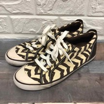Coach Barrett Women’s Size 8.5 M Sneakers Cream and Brown Zebra Print Shoes - £33.51 GBP