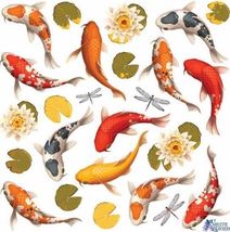 1 Sheets Koi Fish Stickers Planner Stickers for DIY Crafts Scrapbook - $5.90