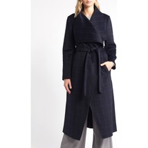 BCBGMAXAZRIA Women&#39;s Plaid Wool Trench Coat - $194.65