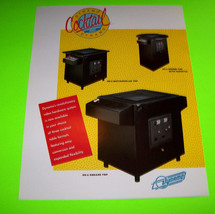 1989 Dynamo Cocktail Series Cabinet Original Nos Video Arcade Game Sales Flyer - £11.09 GBP