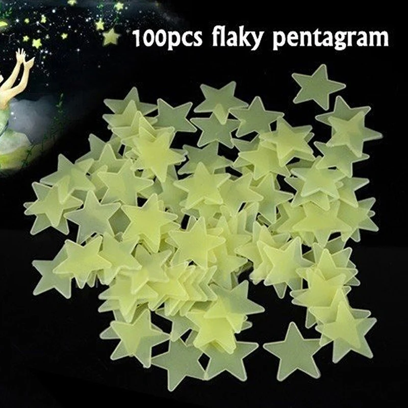 Play New Hot 100pcs Wall Glow In The Dark Star Stickers Decal Baby Play Gift Nur - £23.18 GBP