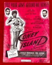 Sheet Music Put Your Arms Around Me Honey by Betty Grable Coney Island 1937 - £7.07 GBP
