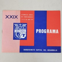 Vintage 1973 Venezuela Annual Assembly De Barquisimeto Program - $11.30