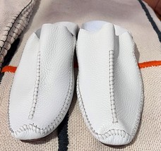 Moroccan men pointed white babouche slippers, Moroccan men stitched slippers - £44.90 GBP