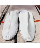 Moroccan men pointed white babouche slippers, Moroccan men stitched slip... - $1,026.79 MXN