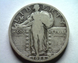 1928 STANDING LIBERTY QUARTER VERY GOOD VG NICE ORIGINAL COIN FAST 99c S... - $13.00