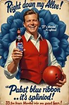 Pabst Blue Ribbon Beer Retro Vintage Sign 8x12 inches  Mancave Garage gg - $452.20 MXN