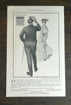 Vintage 1904 Hart-Schaffner &amp; Marx Good Cloths Makers Full Page Original... - $6.64