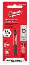 MILWAUKEE TOOL -  2&quot; Impact Bit  T25 Torx Power Bit -  Wear Guard Tip 48... - $8.99