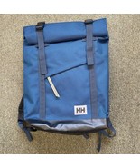 Helly Hansen Stockholm Backpack Blue Roll Top Waterproof 45cm x 30cm x 15cm 28L - $43.95