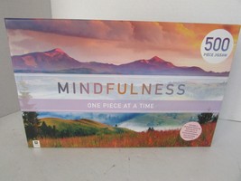 HINKLER 500 PIECE JIGSAW PUZZLE MINDFULNESS ONE PIECE AT A TIME RELAX EN... - $14.80